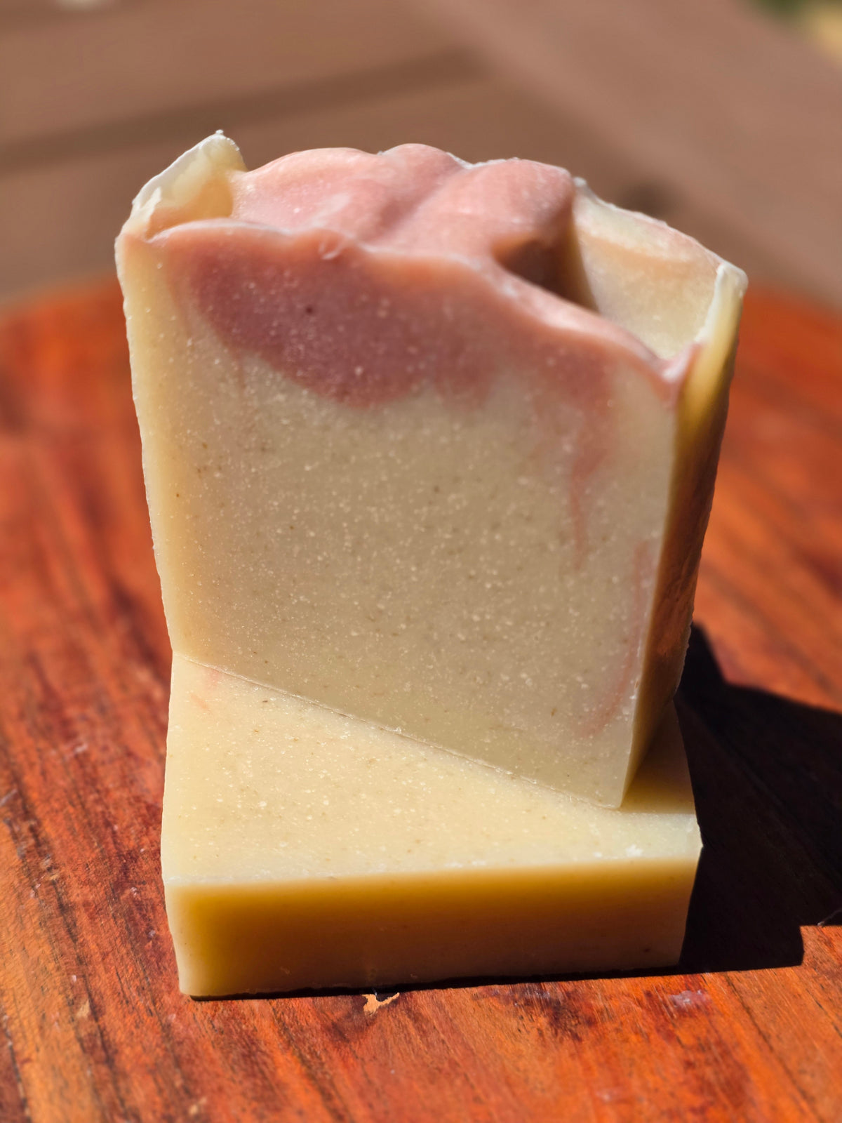 Rejoice Handcrafted Soap Bar | Cold Process Soap | Shea Butter & Colloidal Oats| Strawberry and Peach Soap| Small Batch Bath & Body
