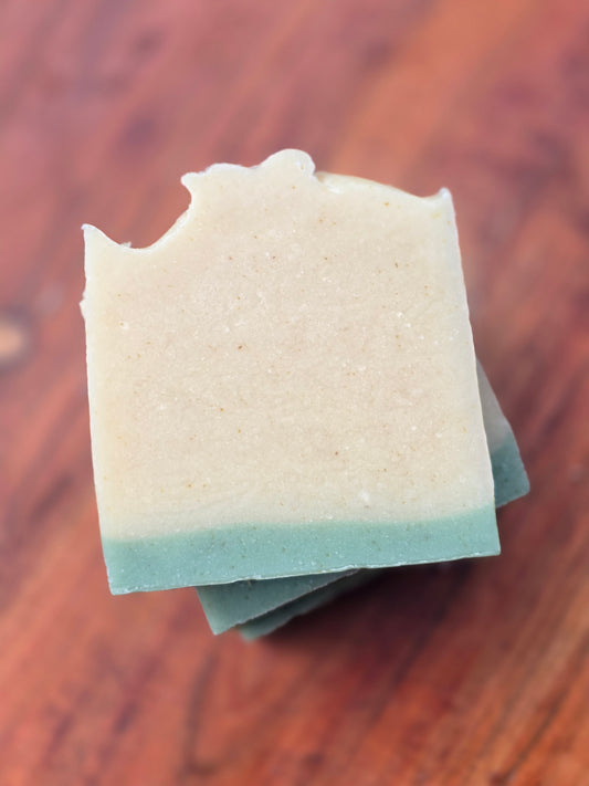 Be Still Soap Bar | Cold Process Soap | Shea Butter & Colloidal Oats| Mint and Eucalyptus Soap| Small Batch Bath & Body