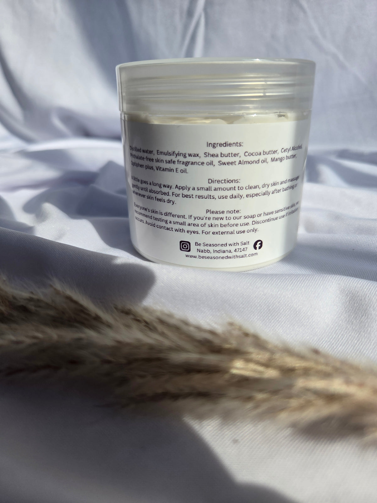 Morning Mercies Triple Butter Body Butter | Shea, Mango & Cocoa Butter | Handcrafted Skincare | Rich Body Care for Dry Skin | Citrus Tropical