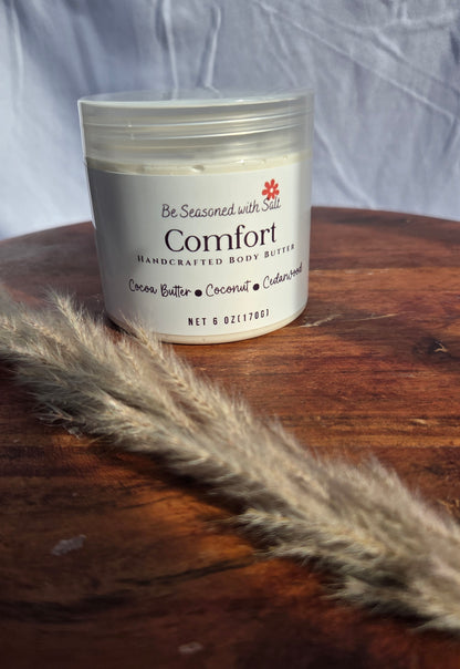 Comfort Triple Butter Body Butter | Shea, Mango & Cocoa Butter | Handcrafted Skincare | Rich Body Care for Dry Skin | Cocoa Butter Cashmere