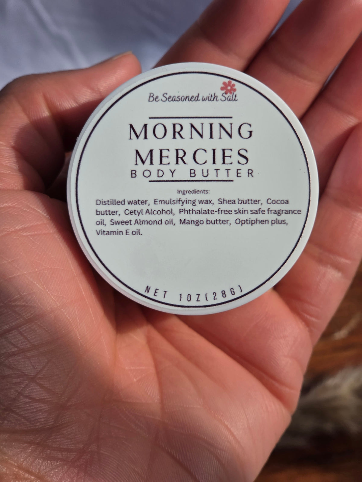 Morning Mercies Triple Butter Body Butter | Shea, Mango & Cocoa Butter | Handcrafted Skincare | Rich Body Care for Dry Skin | Citrus Tropical