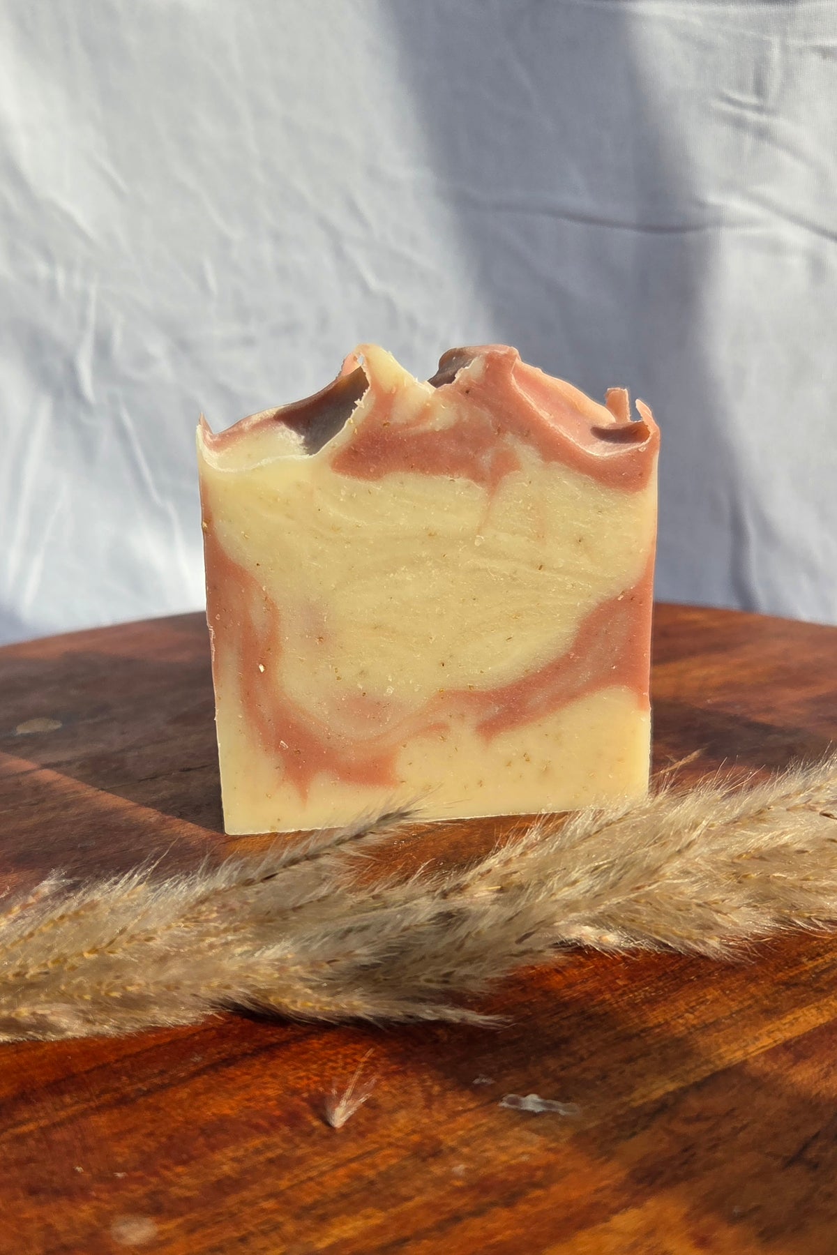 Rejoice Handcrafted Soap Bar | Cold Process Soap | Shea Butter & Colloidal Oats| Strawberry and Peach Soap| Small Batch Bath & Body