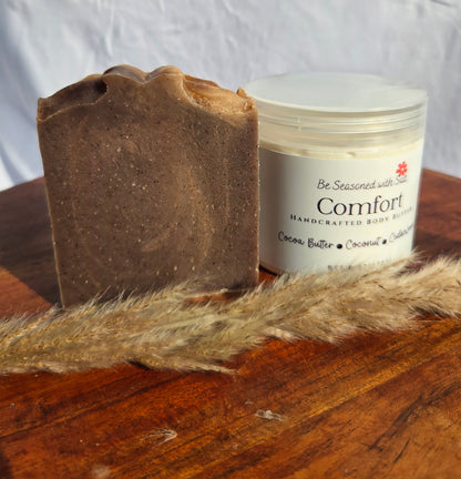 Comfort Triple Butter Body Butter | Shea, Mango & Cocoa Butter | Handcrafted Skincare | Rich Body Care for Dry Skin | Cocoa Butter Cashmere