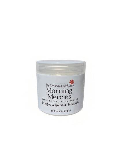 Morning Mercies Triple Butter Body Butter | Shea, Mango & Cocoa Butter | Handcrafted Skincare | Rich Body Care for Dry Skin | Citrus Tropical