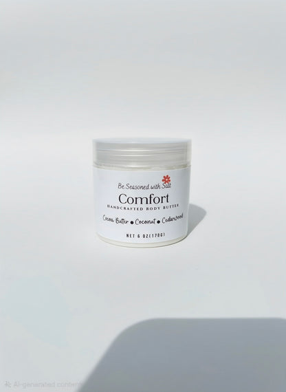 Comfort Triple Butter Body Butter | Shea, Mango & Cocoa Butter | Handcrafted Skincare | Rich Body Care for Dry Skin | Cocoa Butter Cashmere