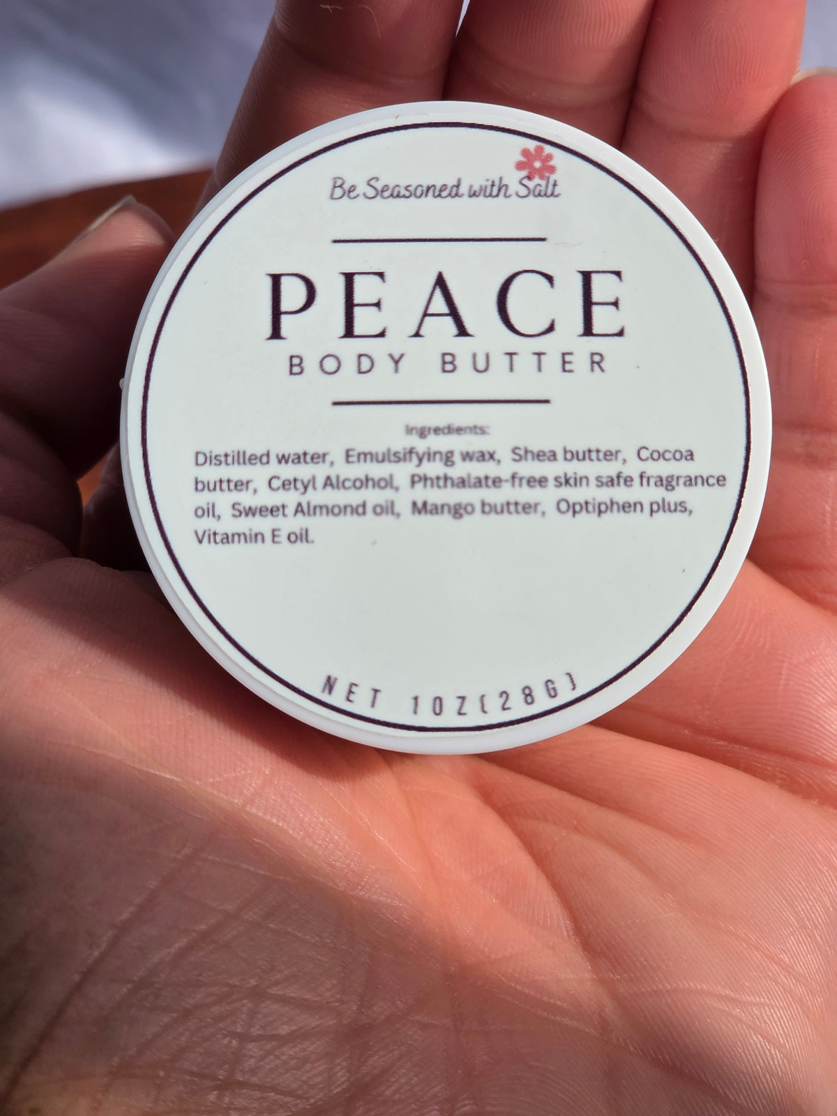 Peace Triple Butter Body Butter | Shea, Mango & Cocoa Butter | Handcrafted Skincare | Rich Body Care for Dry Skin | Amber & Lavender