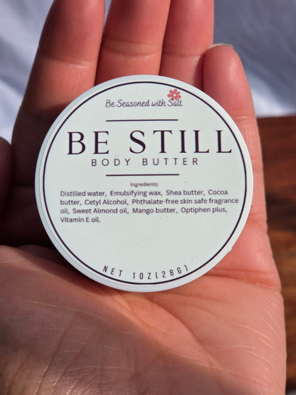 Be Still Triple Butter Body Butter | Shea, Mango & Cocoa Butter | Handcrafted Skincare | Rich Body Care for Dry Skin | Fresh Mint & Eucalyptus